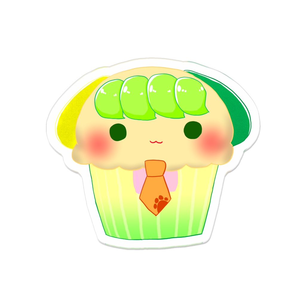 【再販】ケーキなわかばアクリルバッチ