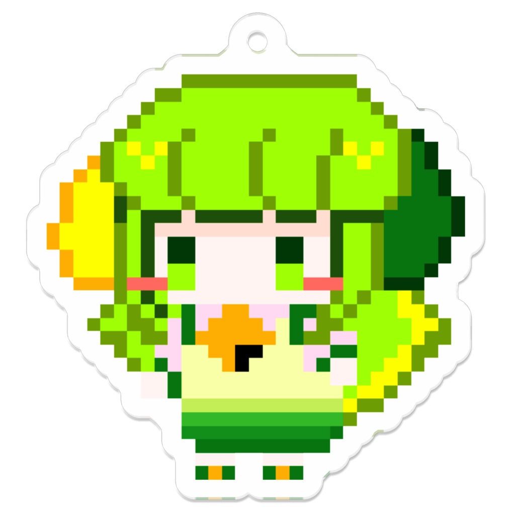 わかばとおさんぽアクキー【ドッド絵わかば】