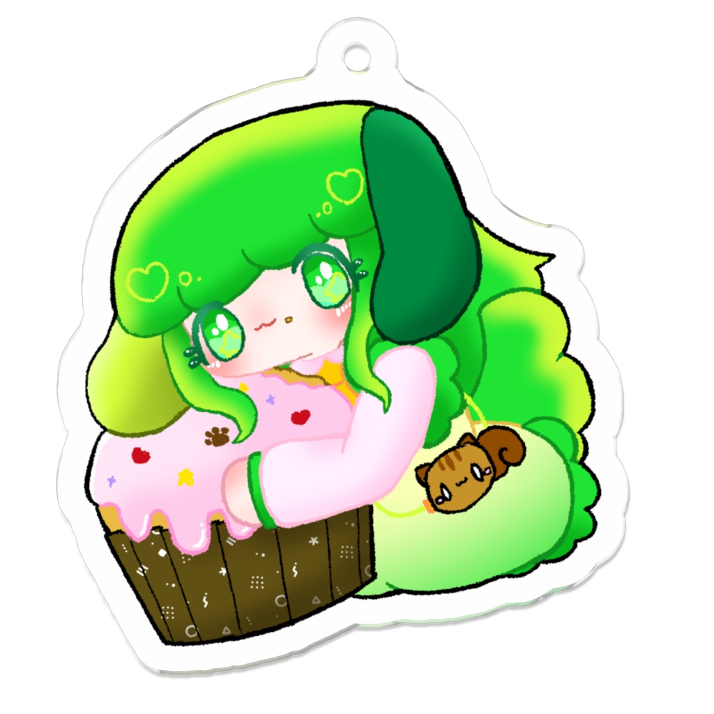 わかばとカップケーキのアクキー