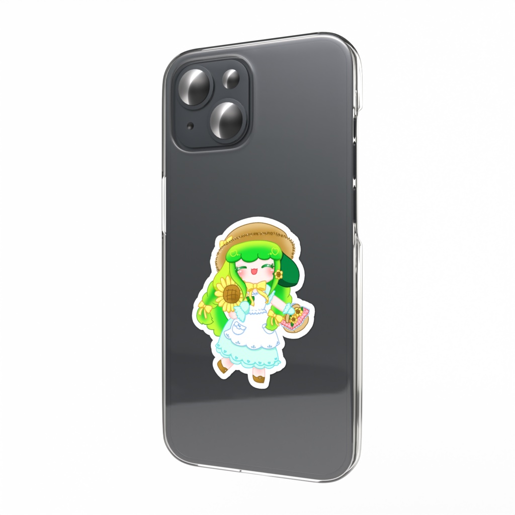 ひまわりおさんぽわかばステッカー