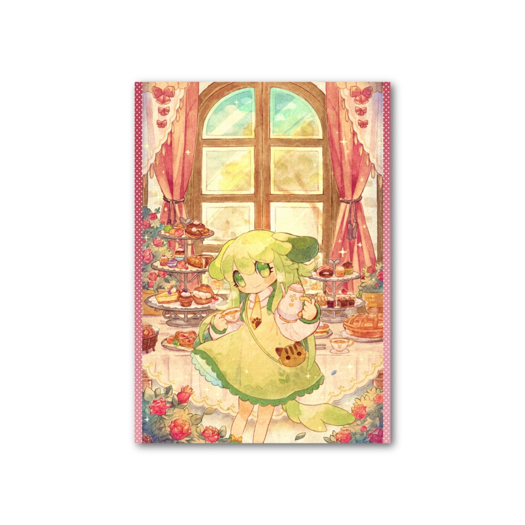 6周年記念フォト風カード(アフタヌーンティー)