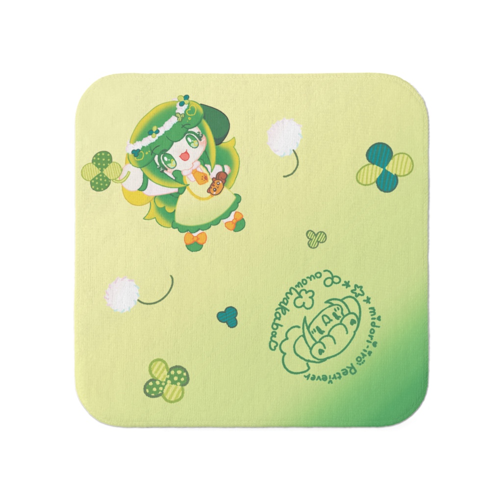 はっぴーわんちわタオルハンカチ