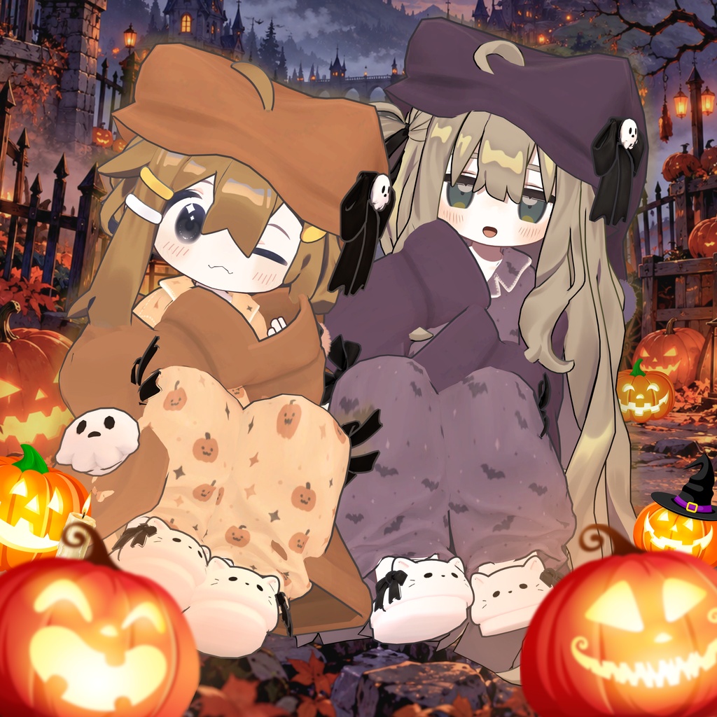 【ハロウィンセール🎃】おばけペット付き!おやすみゴースト【8アバター対応】