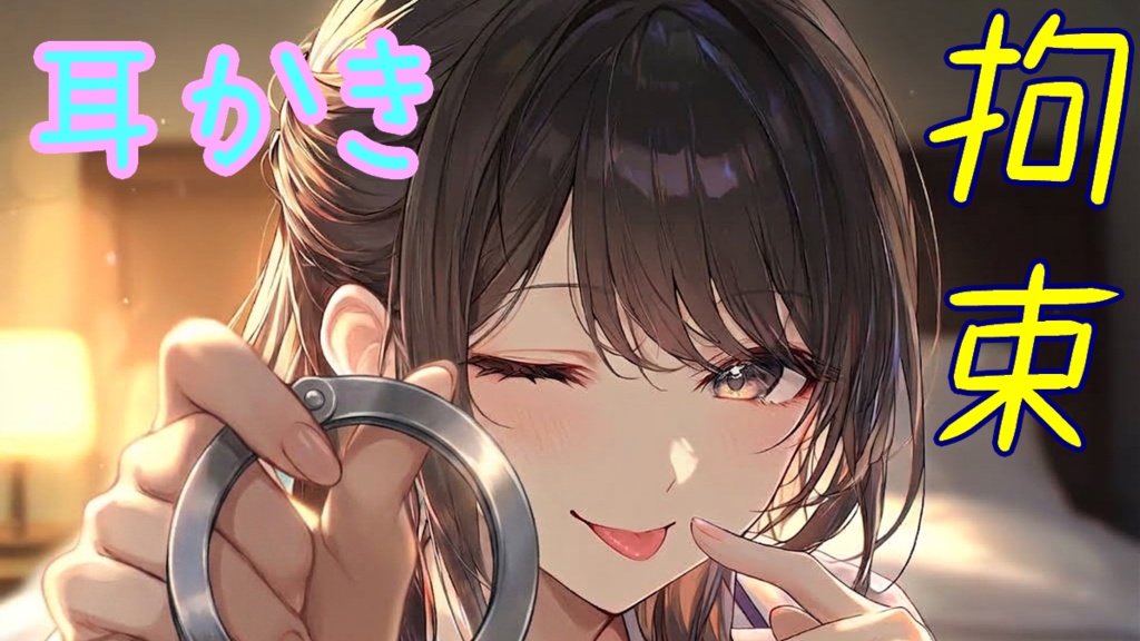仕事から帰るなり嫁に拘束され、甘々な"お仕置き"でとことん癒しの罰を受ける【拘束/耳かき/手錠/猿轡/ドM向け】