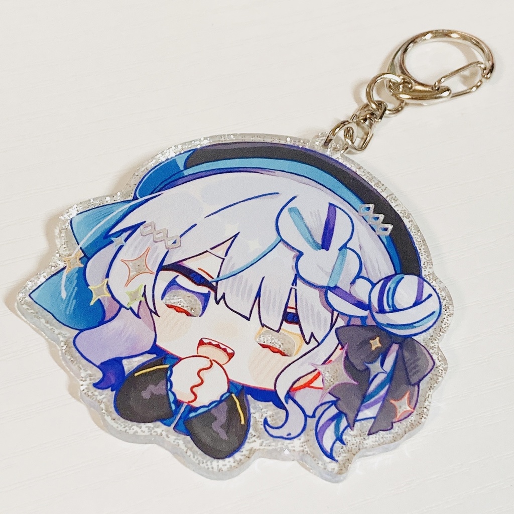 ラメアクリルキーホルダー_きらきら試作品1号