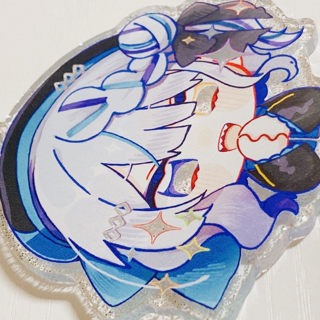 ラメアクリルキーホルダー_きらきら試作品1号