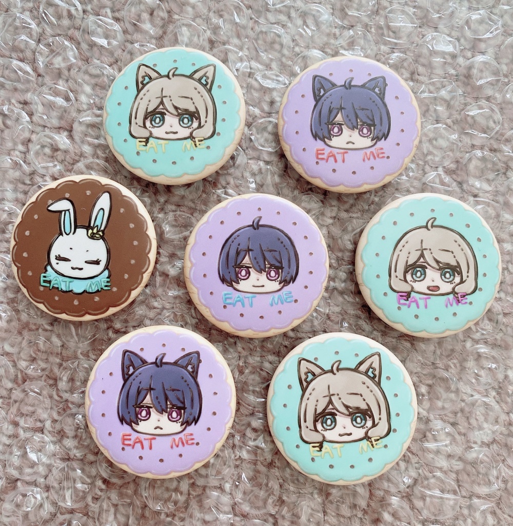 【在庫アリ】ユナ秋モモ様クッキー缶バッジセット