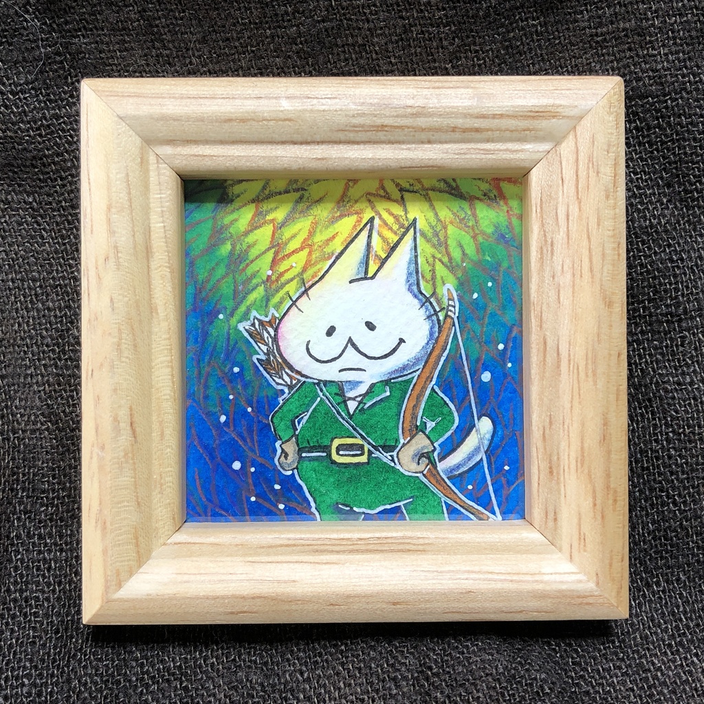 ミニ原画【ロビン・フッでんすけ】