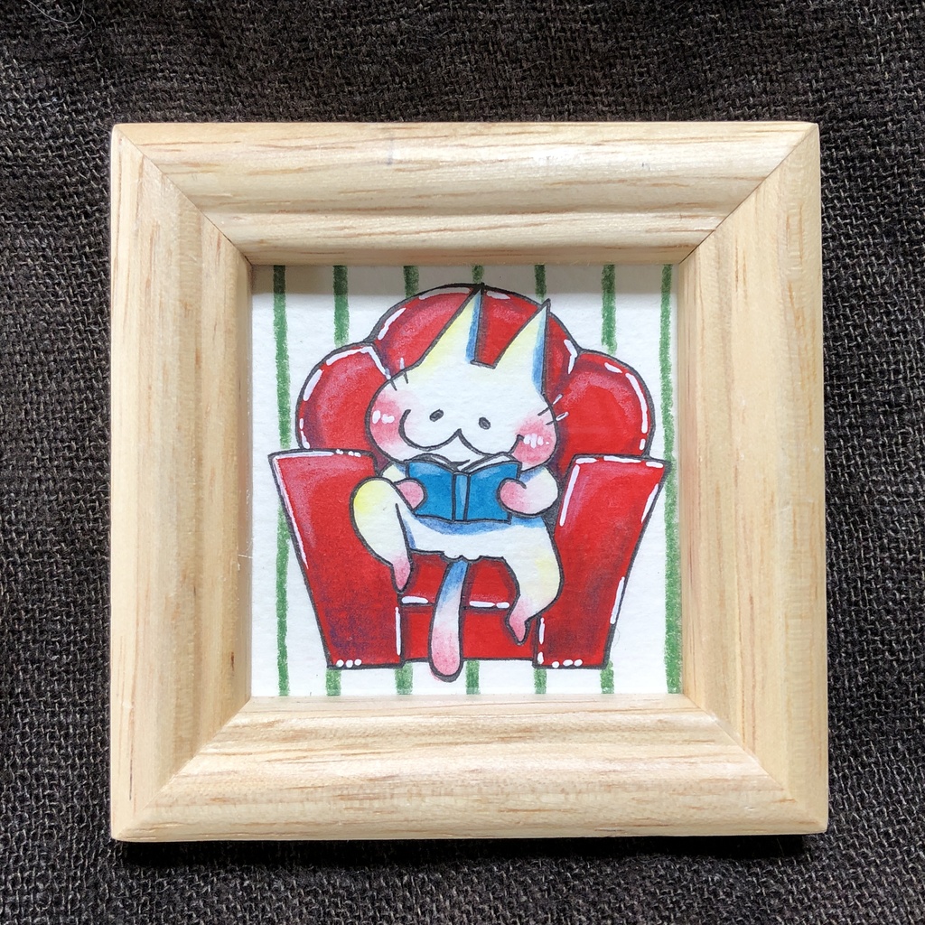 ミニ原画【椅子にまともに座ってないシリーズ】