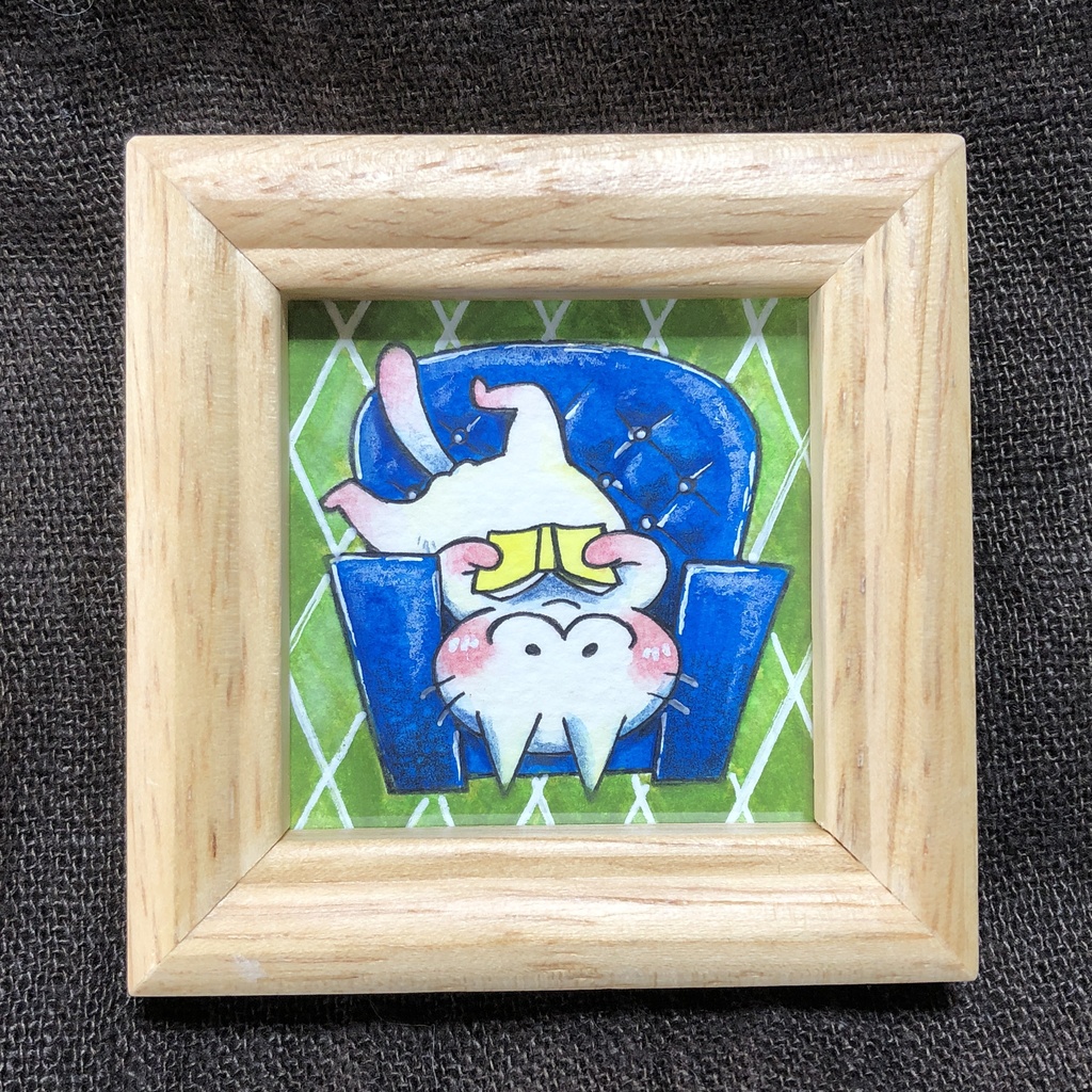 ミニ原画【椅子にまともに座ってないシリーズ】