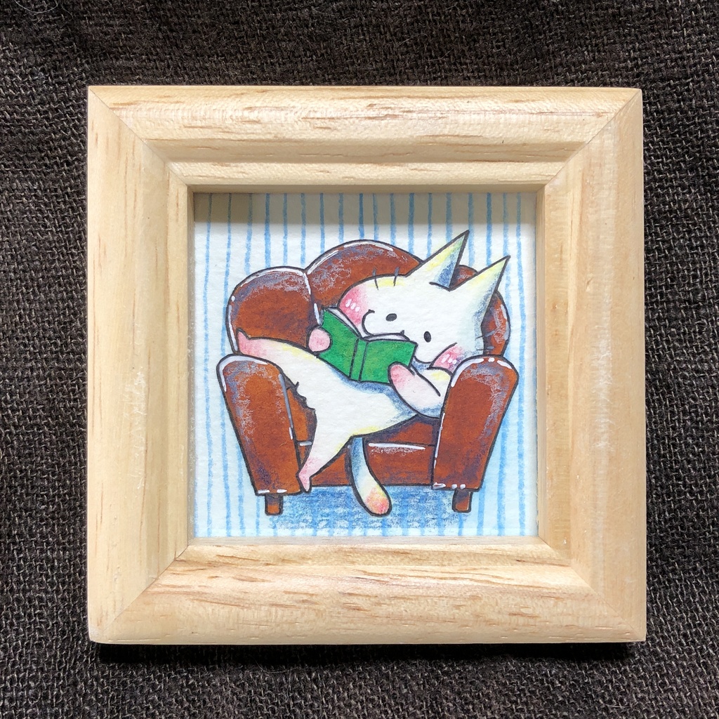 ミニ原画【椅子にまともに座ってないシリーズ】