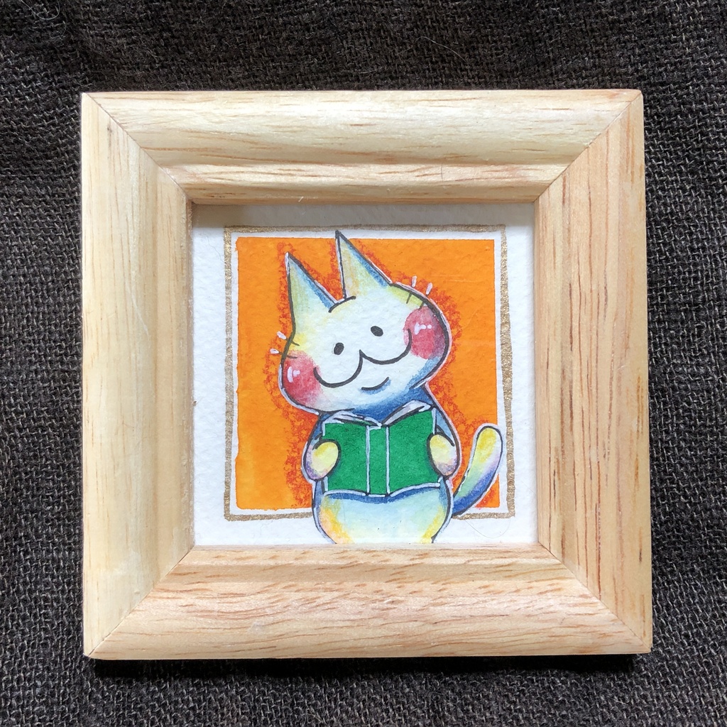 sold out／ミニ原画【本とでんすけ】