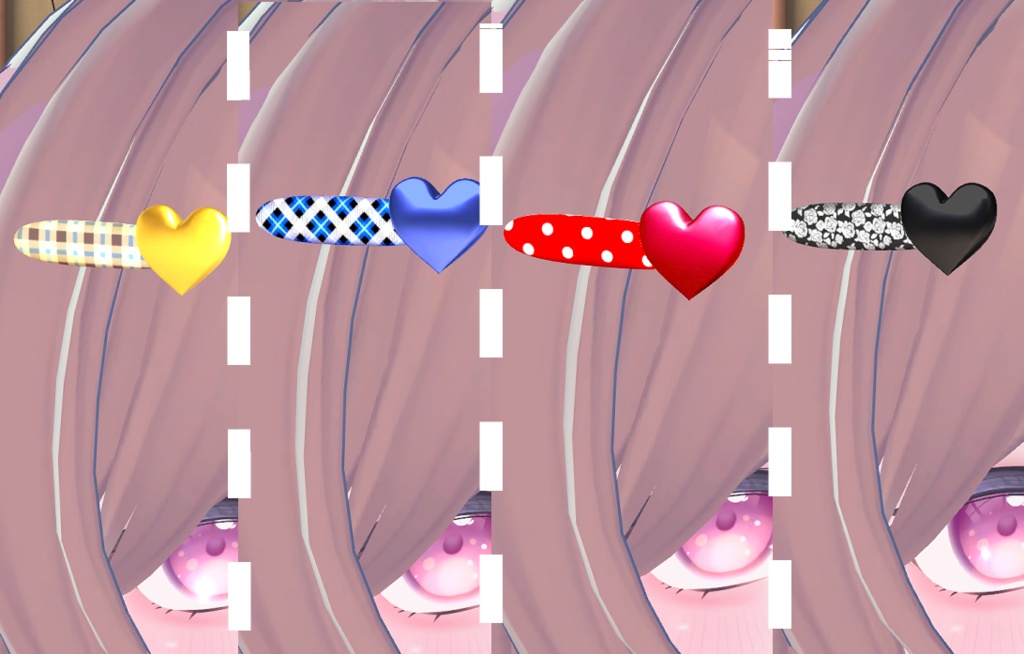 Cuteハートヘアピン