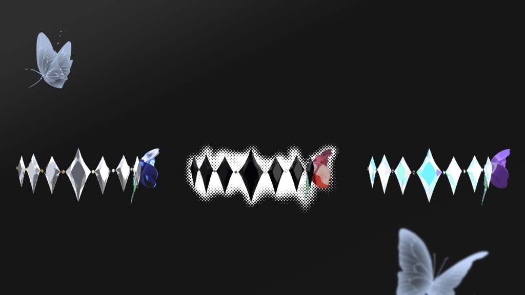 【VRC想定】Crystal Circlet