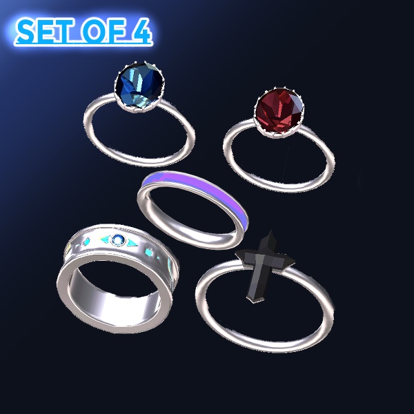 【VRC想定】リングセット【Free】