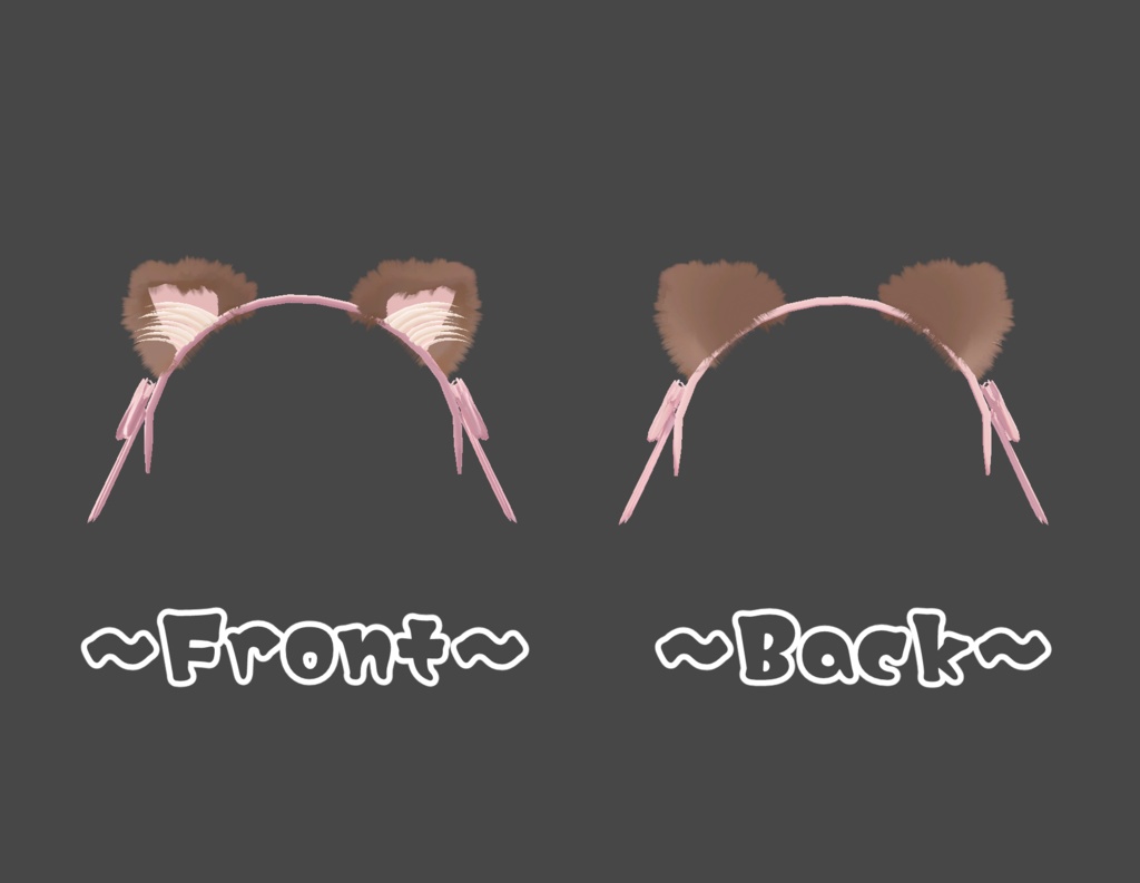 【VRC想定】犬耳カチューシャ