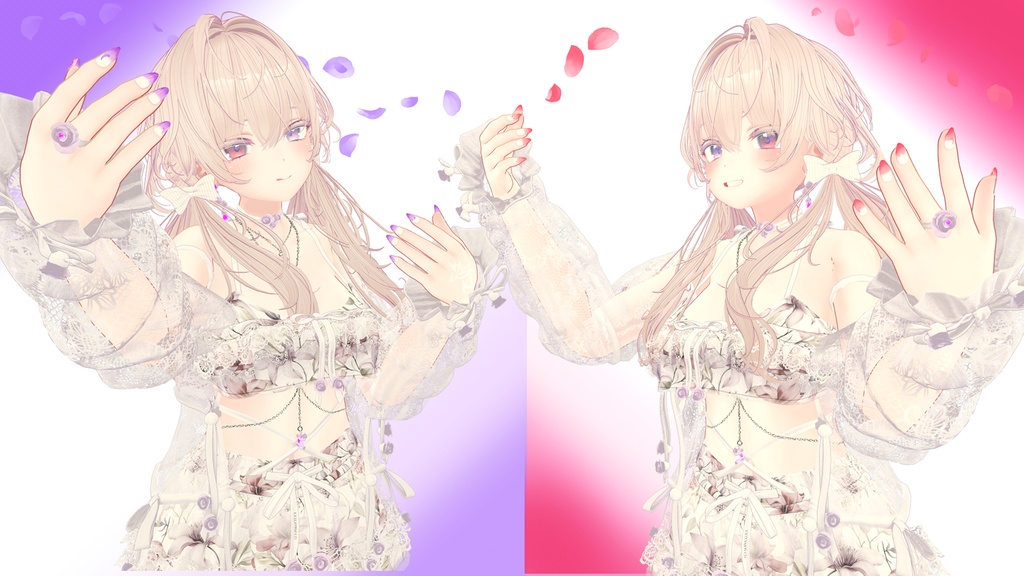 萌対応【フラワーネイルチップ】MA対応