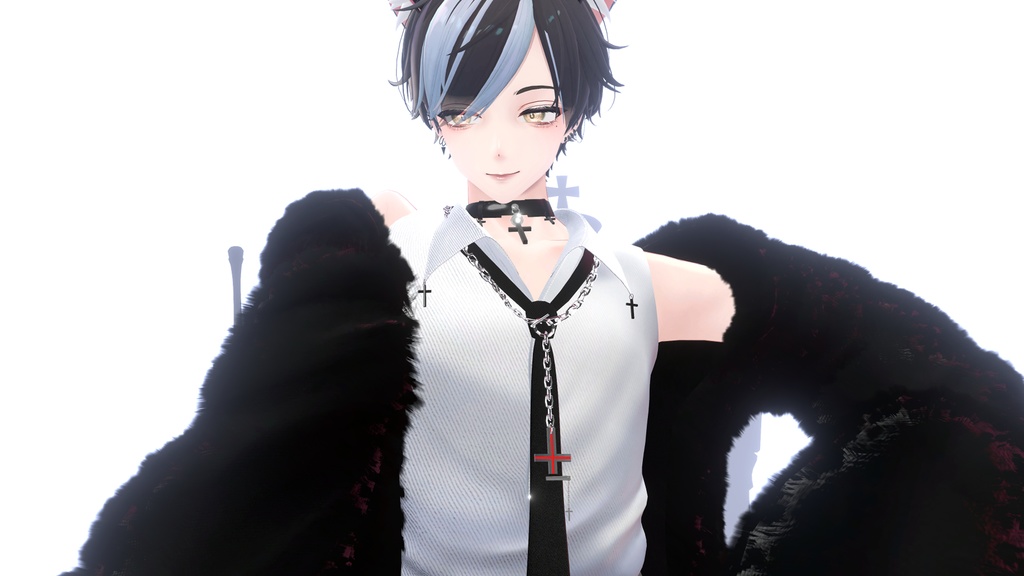 【VRC想定】逆十字ネックレス