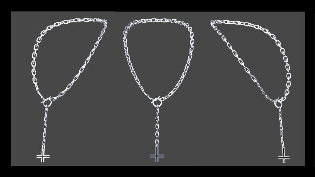 【VRC想定】逆十字ネックレス