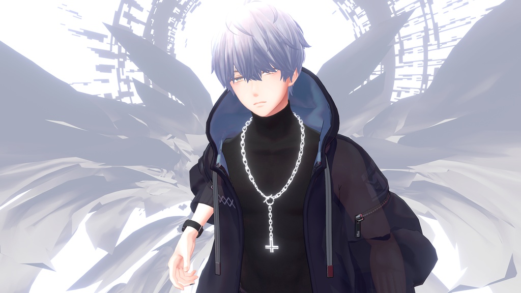 【VRC想定】逆十字ネックレス