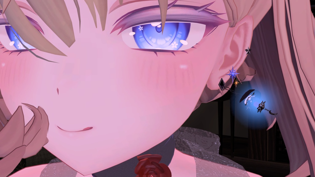 【VRCアバター用】魔法使いのピアス