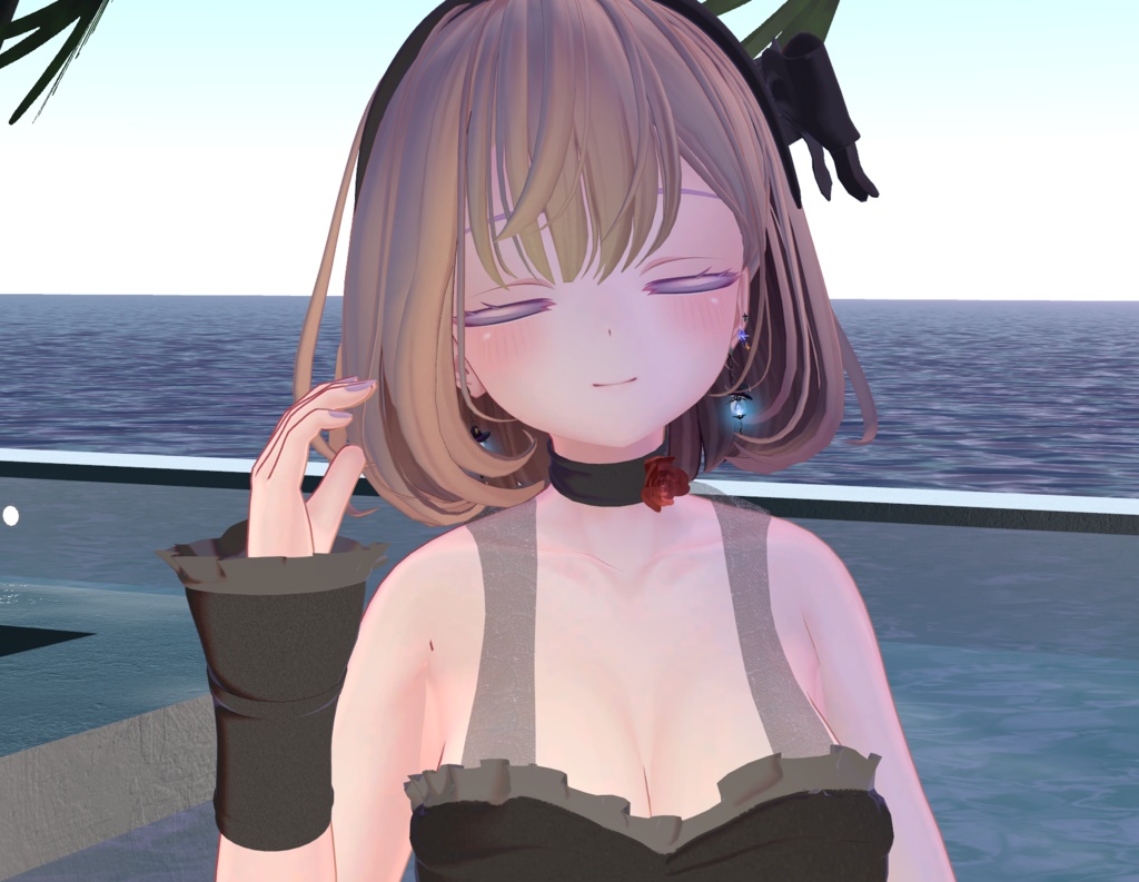 【VRCアバター用】魔法使いのピアス