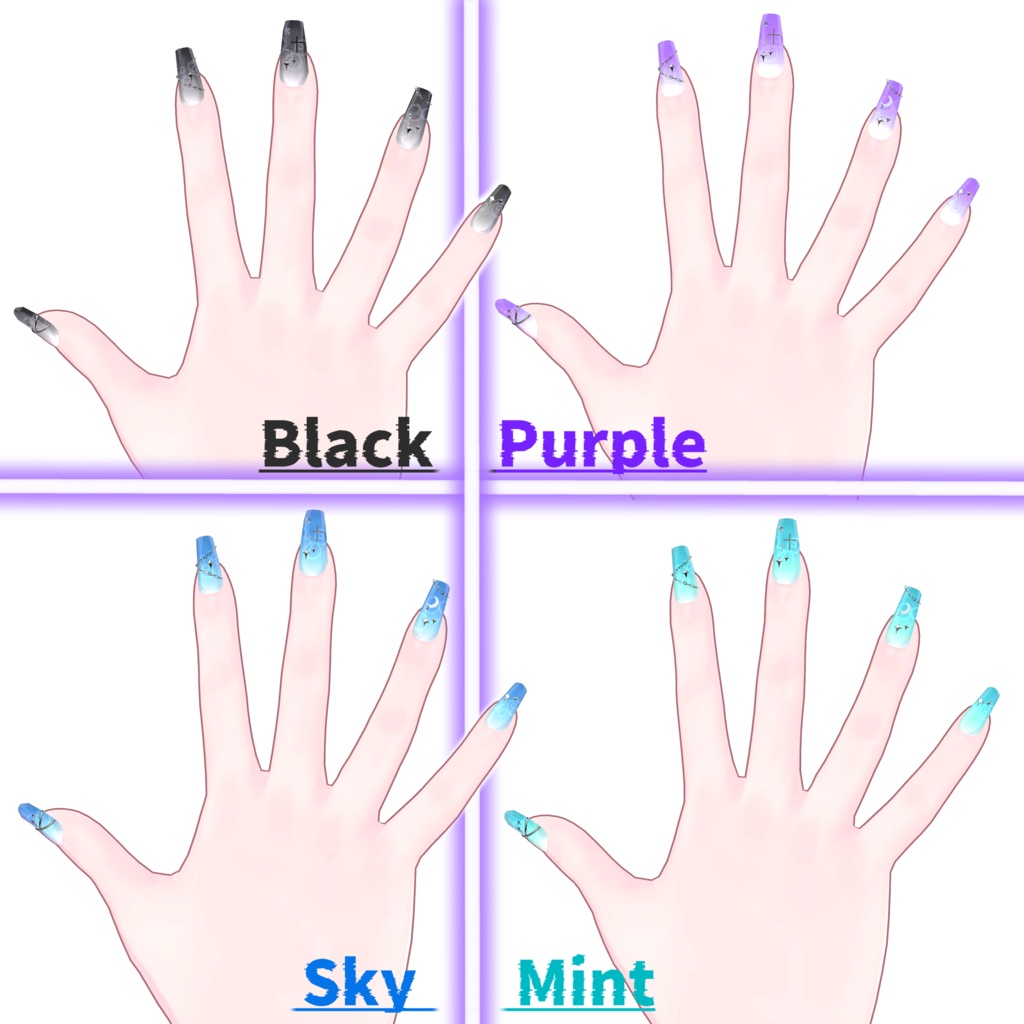 【3アバター】MoonDropネイル【MA対応】