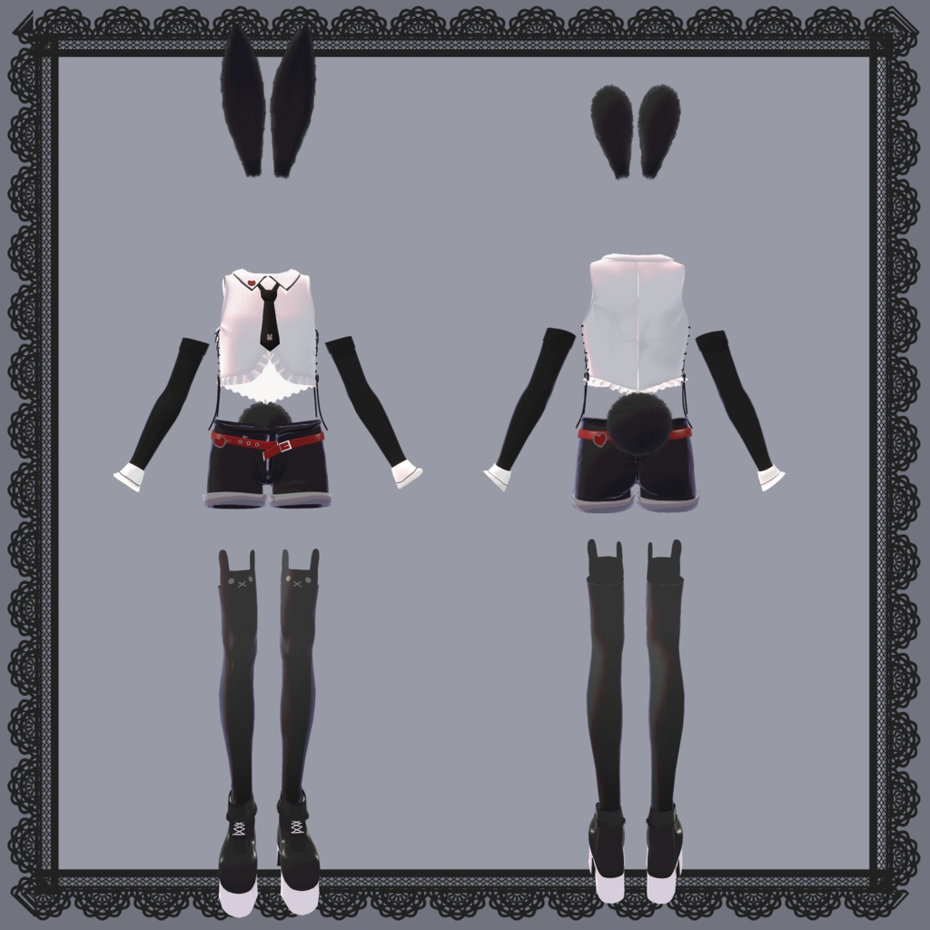 【2アバター対応】ウサギのNightParty