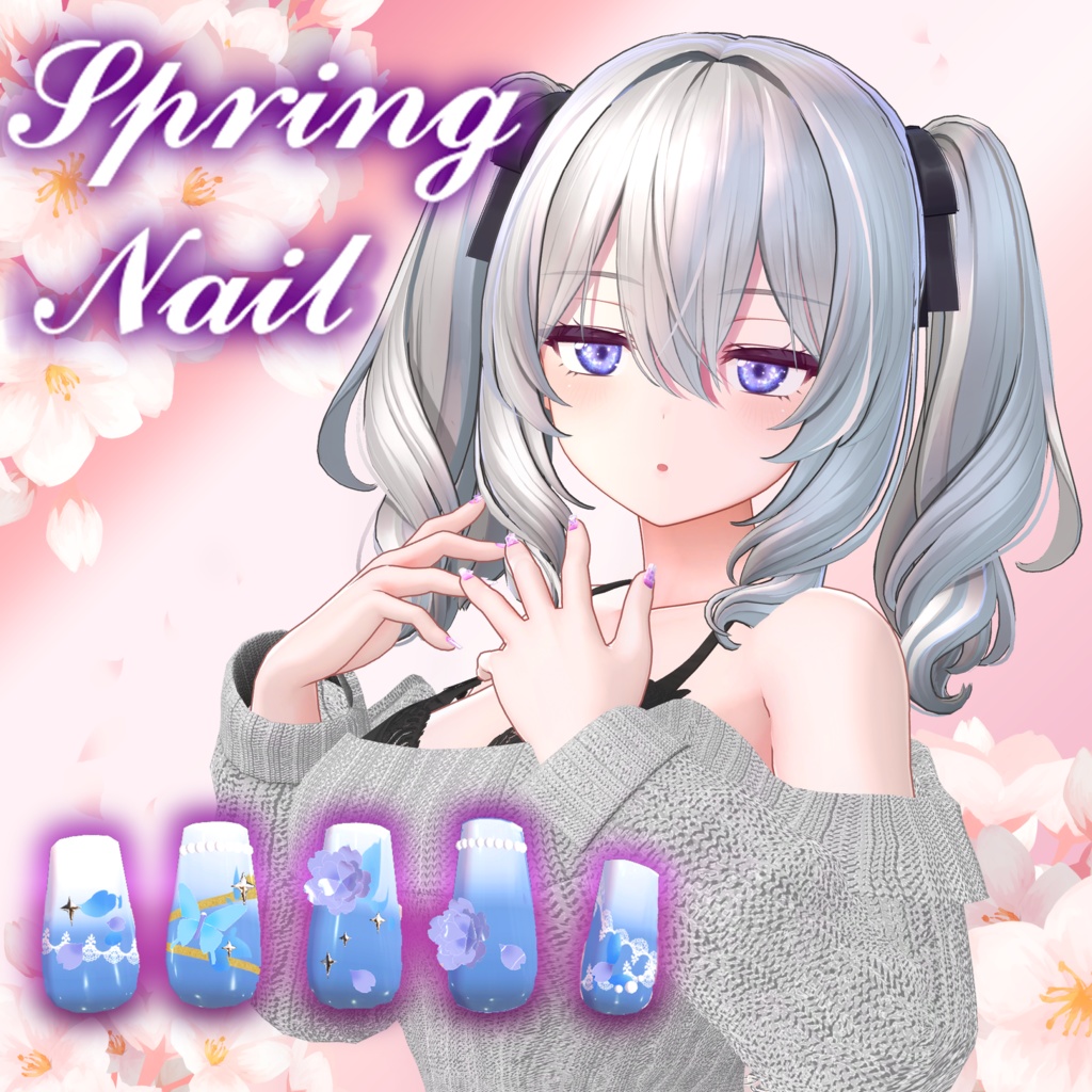 【ネイルチップ】SpringNail【MA対応】