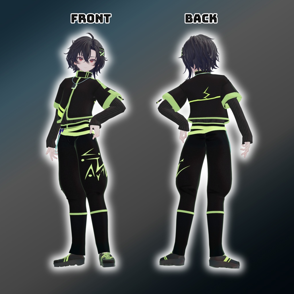 【+Head_衣装】CyberNeon【墨惺、カルネ】