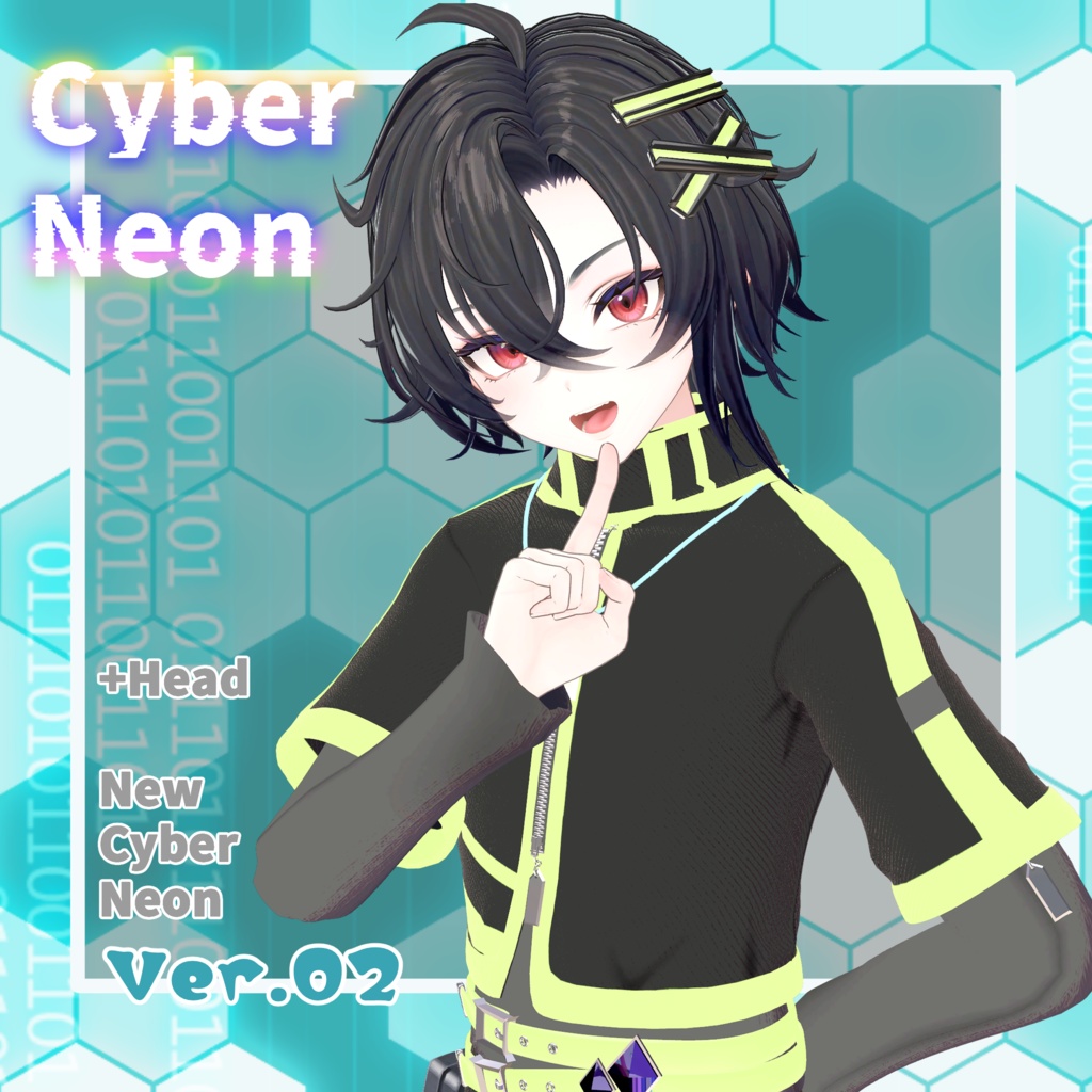 【+Head_対応】NewCyberNeon【衣装】