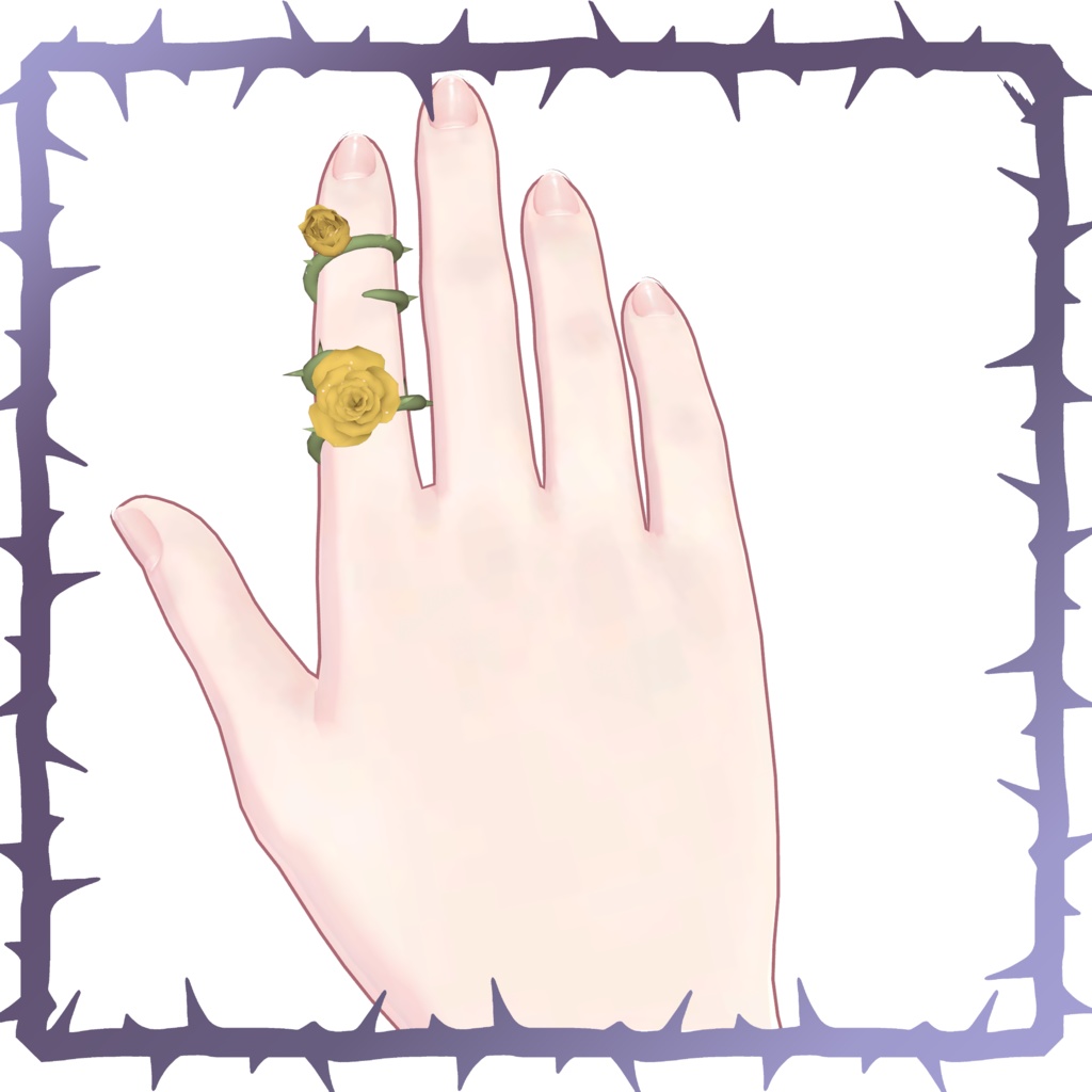 【VRC想定】Elegant Rose Ring【指輪】