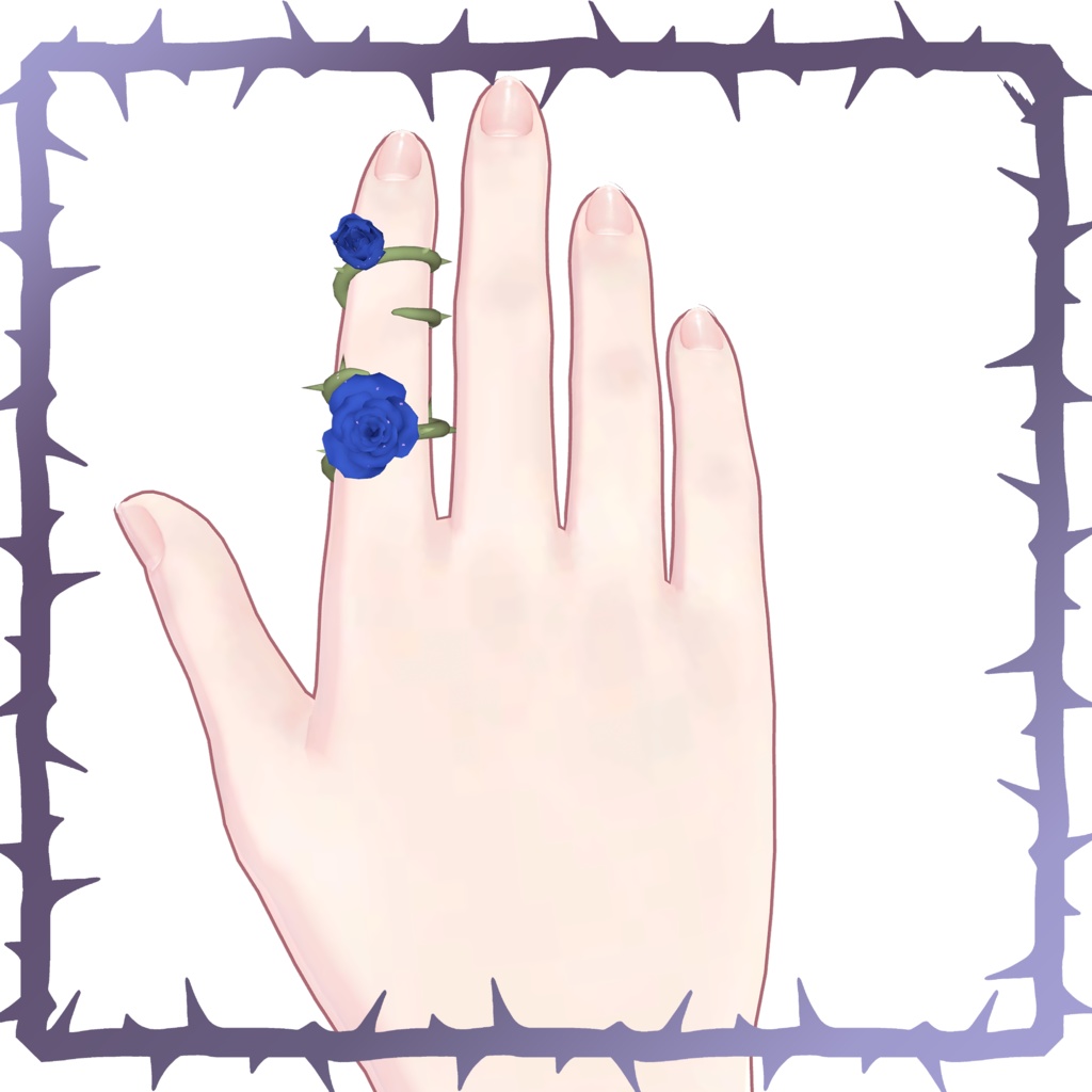 【VRC想定】Elegant Rose Ring【指輪】