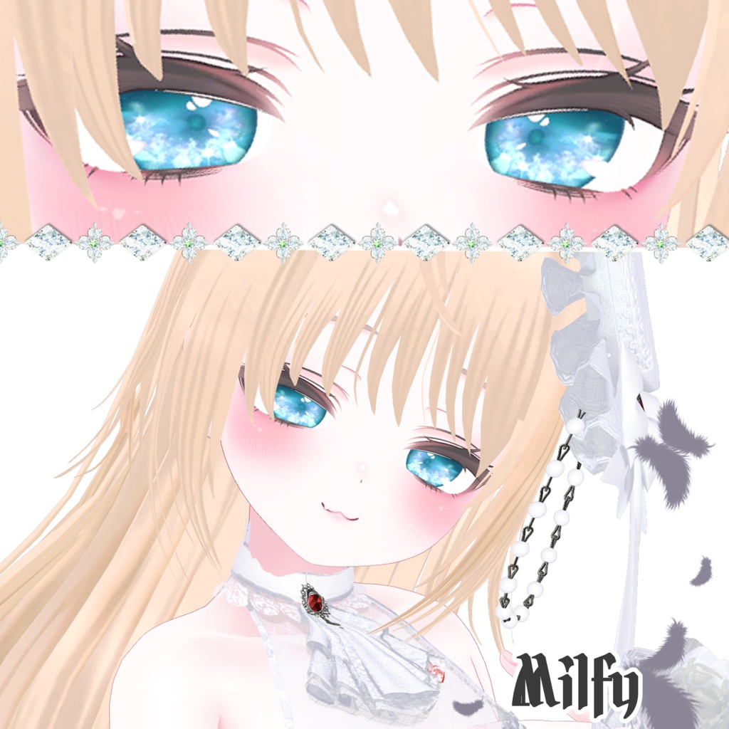 【4アバター】JewelryEyes【瞳テクスチャ】