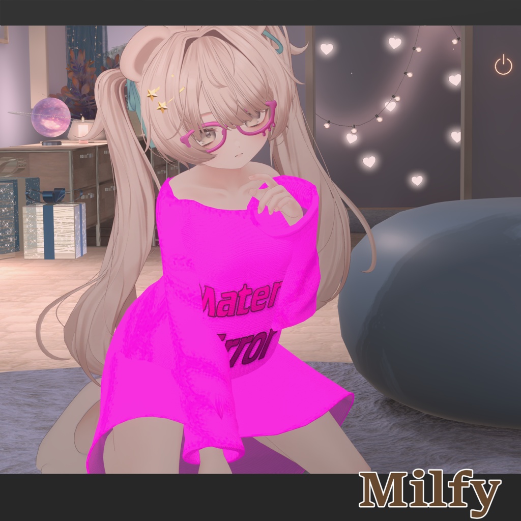 【5アバター対応】LogoRoomShirt【VRC衣装】