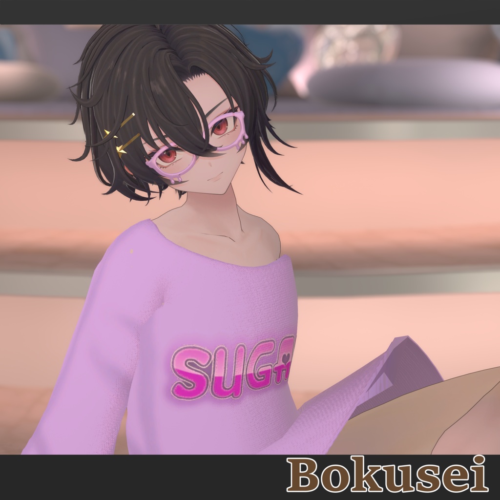 【5アバター対応】LogoRoomShirt【VRC衣装】