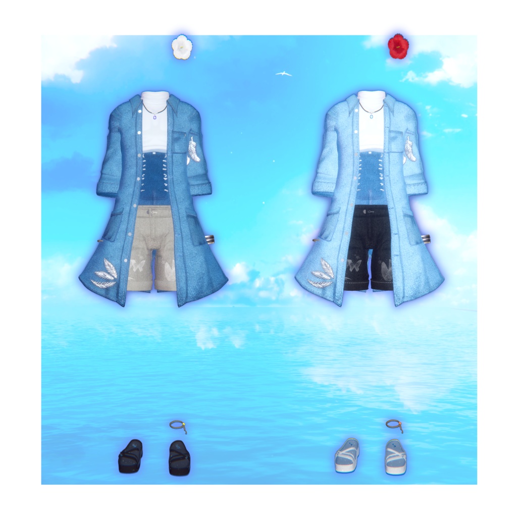 【セール中】SummerVacationShirt【3アバター】