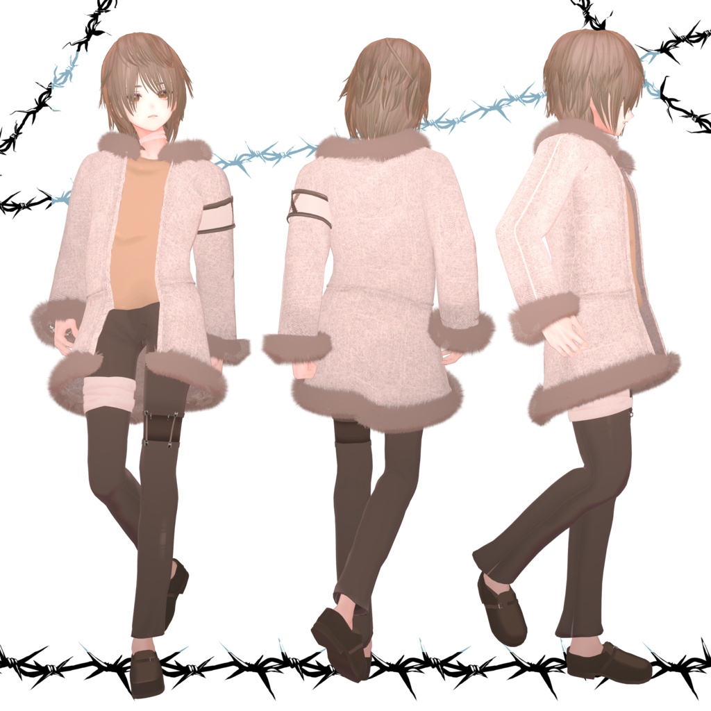 7アバター【WolfShortHair】MA対応