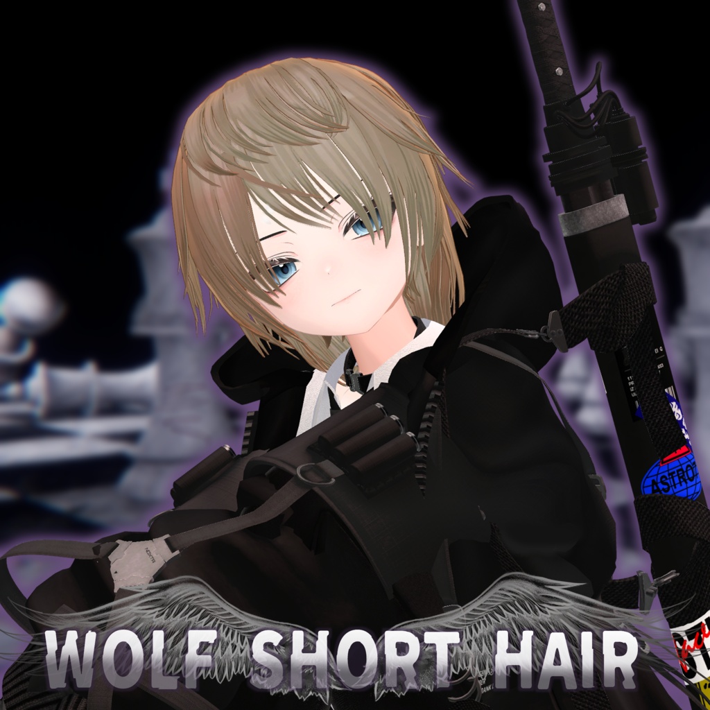7アバター【WolfShortHair】MA対応