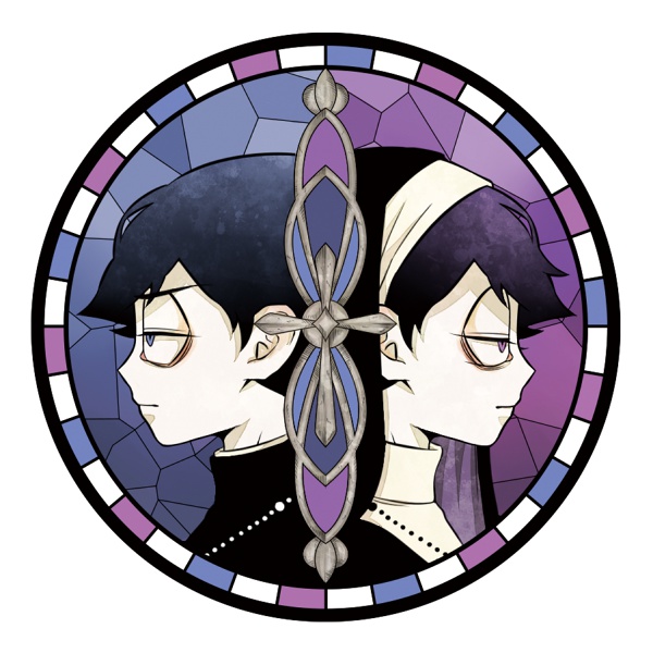 宗教松ステンドグラス風アクリルキーホルダー