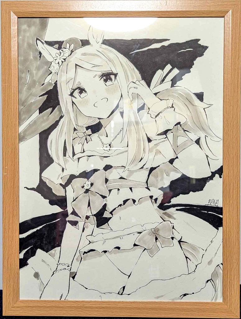 メジロマックイーンイラスト、B4サイズ描きおろし