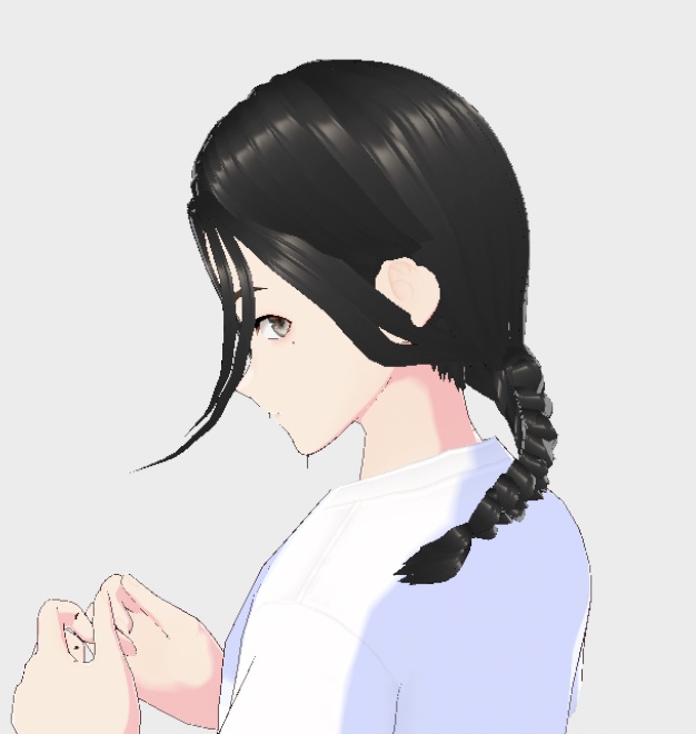 【Vroid】Chinese Braided Hair 中国の編んだ髪 Present