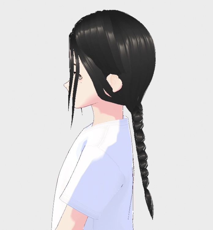 【Vroid】Chinese Braided Hair 中国の編んだ髪 Present