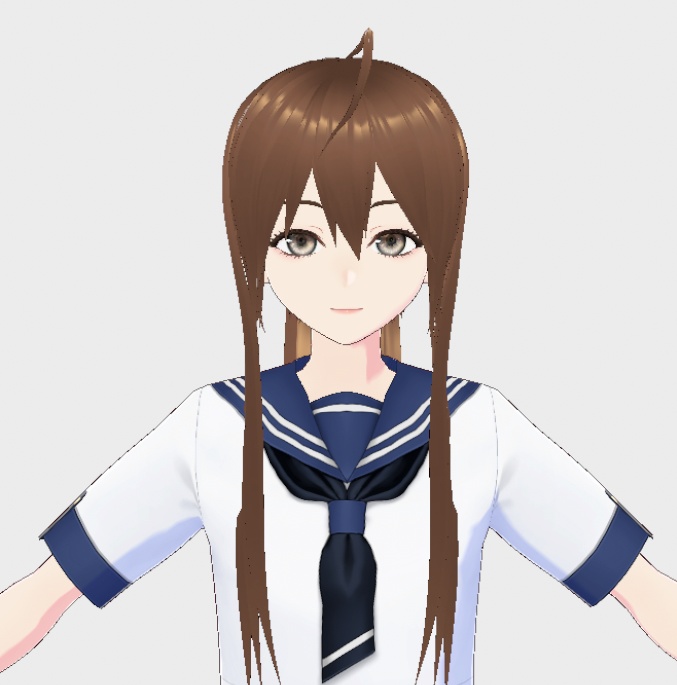 【Vroid】Long Ponytail Hair ニーテールの髪 Present