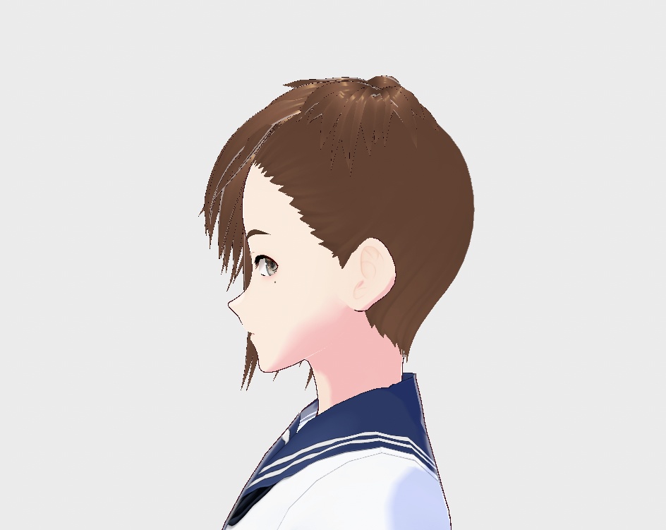 【Vroid】Side-cut Hair サイドカットの髪 Present