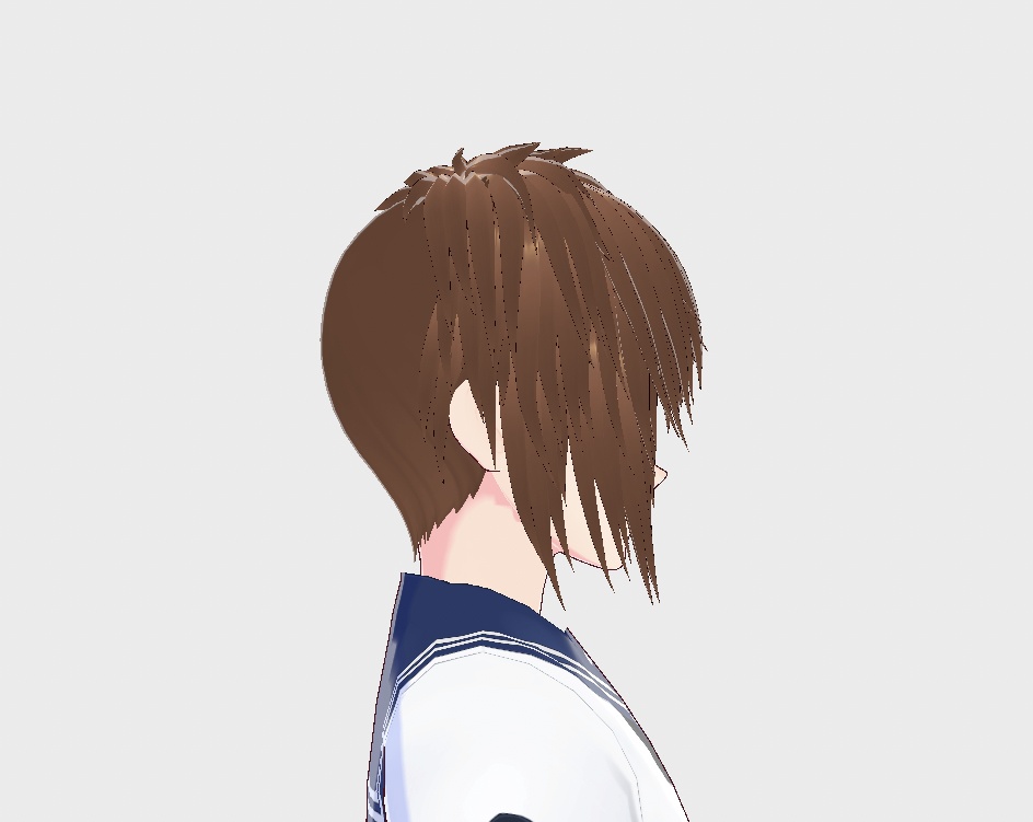 【Vroid】Side-cut Hair サイドカットの髪 Present