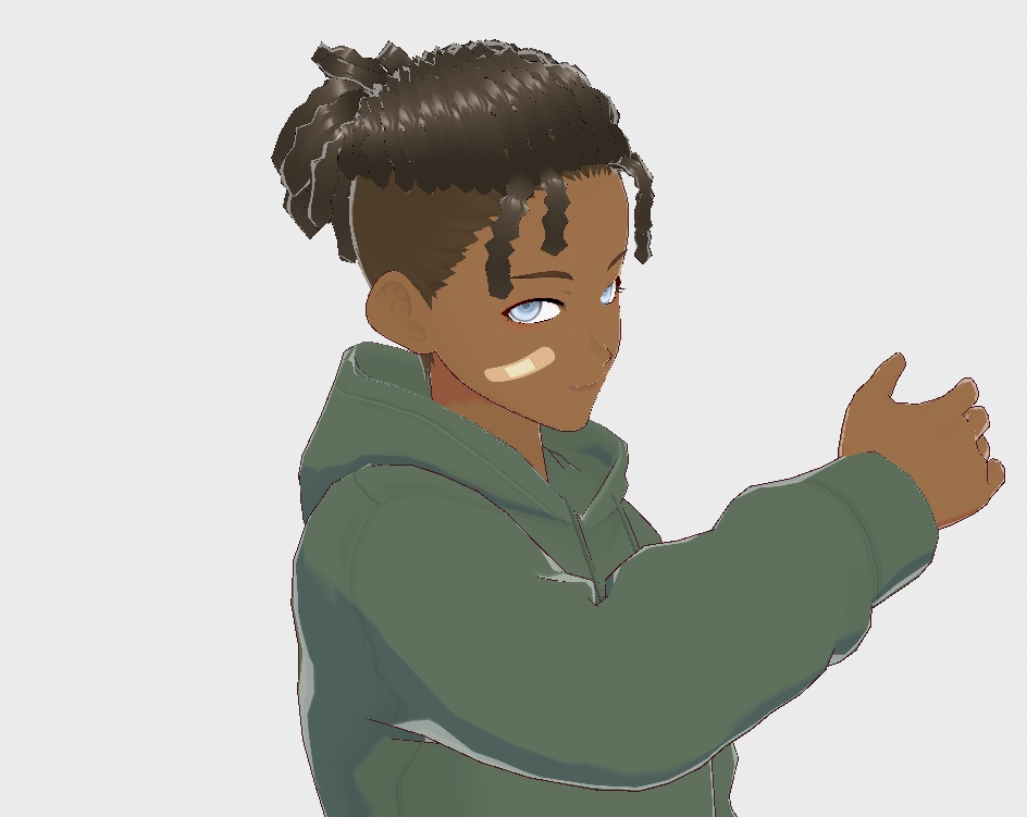 【Vroid】Dreadlocks Hair ドレッド Present