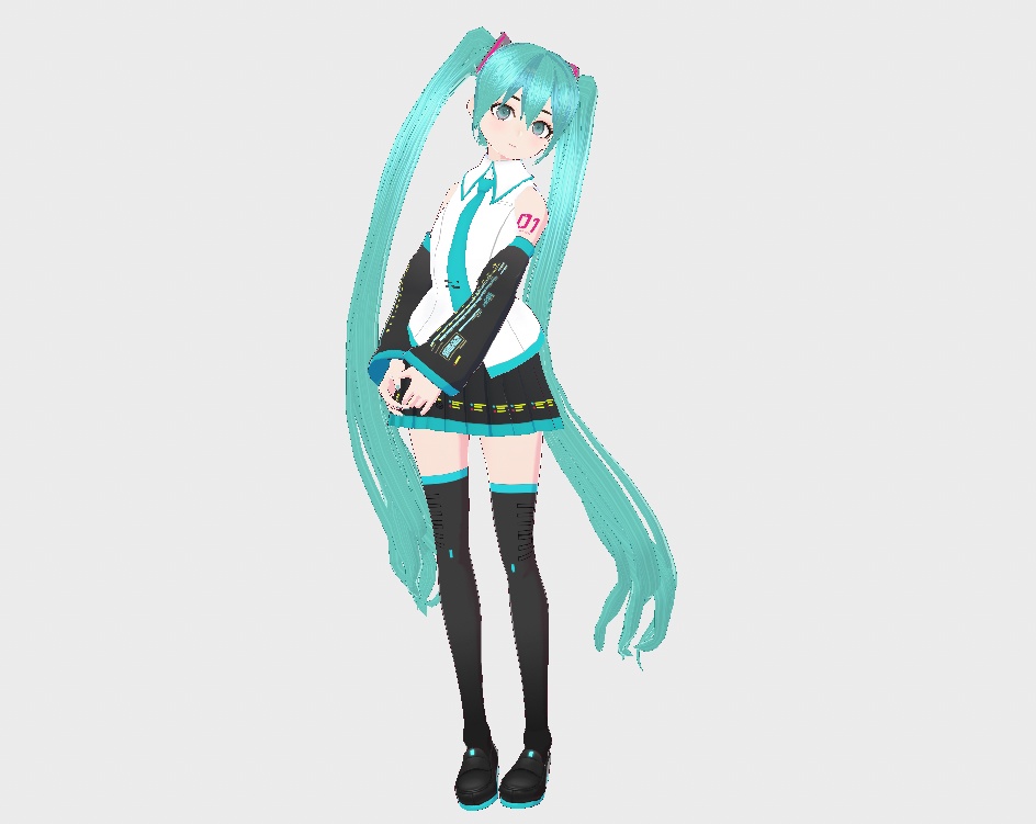 【Vroid】Long Twin Tails Hair ツインテール Present