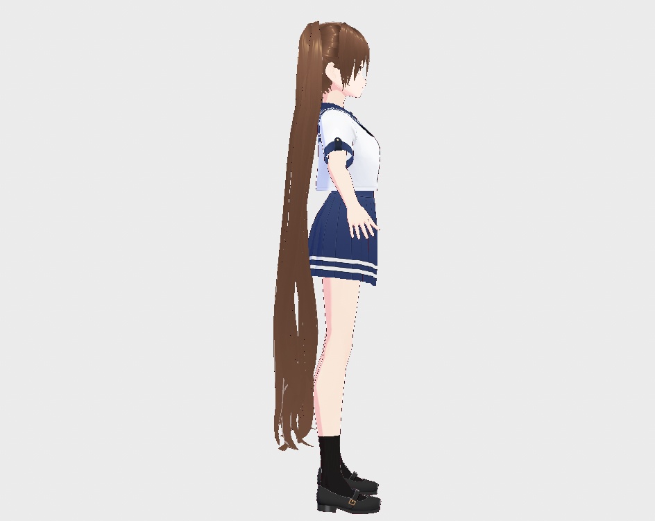 【Vroid】Long Twin Tails Hair ツインテール Present