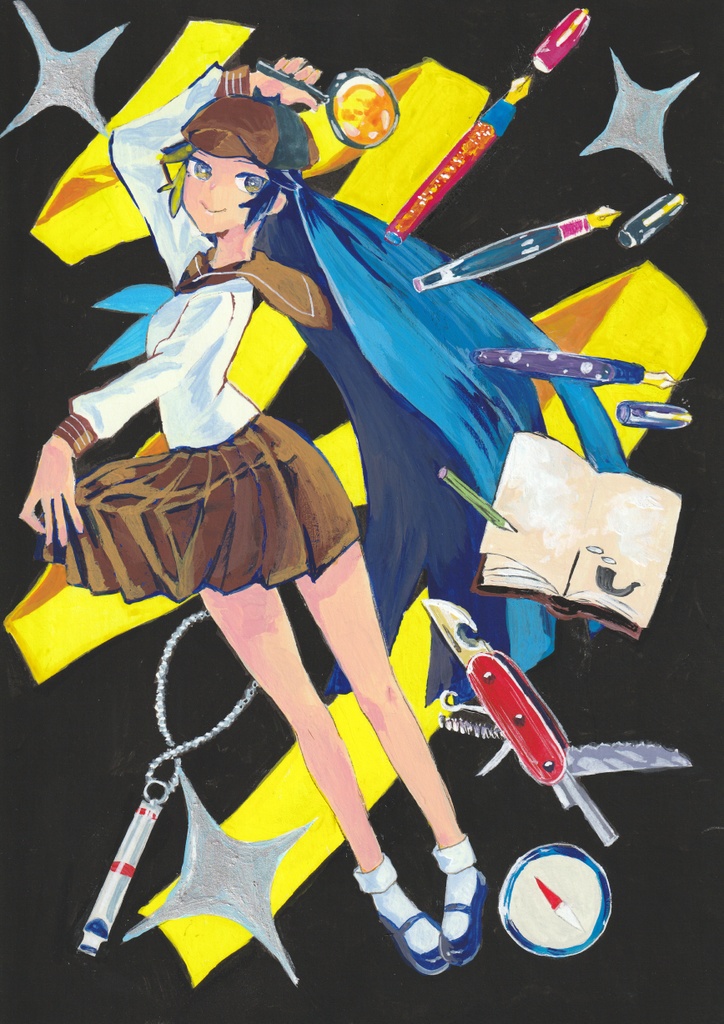 原画　名探偵シルバー　A4